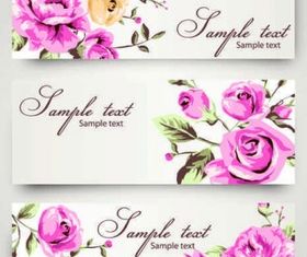 Romantic Rose pattern background vector design