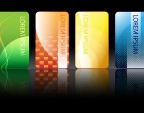 card template 10 vector set