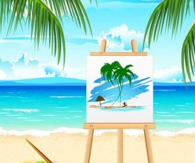 summer card 05 design vectors