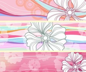 Flower Banners free vectors graphic