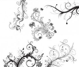 Floral Ornaments free vector
