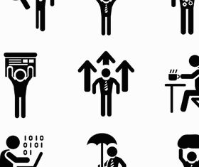 Businessman Icons 6 vector