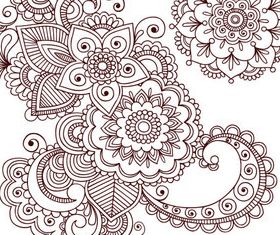 Floral ornament vector