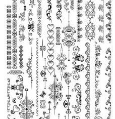 exquisite lace pattern 02 vector