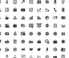 Different Silhouette Icons 5 vector graphics
