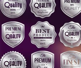 Different Quality Badges Illustration vector