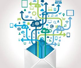 Mail Backgrounds vector