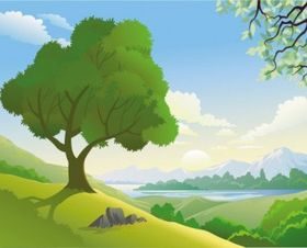 beautiful landscape 05 vector