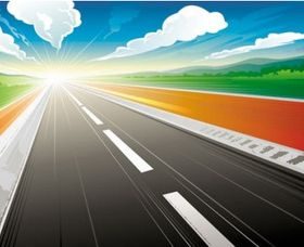 cartoons sunrise 03 vector graphic