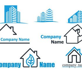 Real Estate Logotypes Vector Material