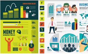 Business Shiny Infographics vector