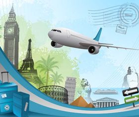 Travel Backgrounds 7 vector graphic