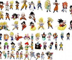 dragon ball character vector graphic