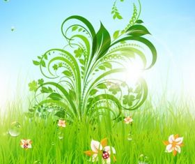 green grass pattern 01 vector