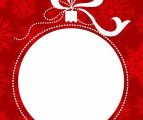 Christmas ball frame Illustration vector