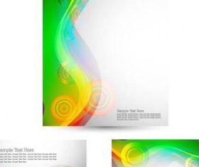 green card template 03 vectors material