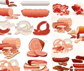 sausage meat vector