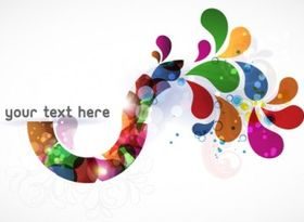 Abstract colorful background illustration shiny vector