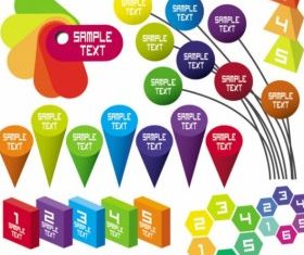 threedimensional decorative elements 04 vector graphics