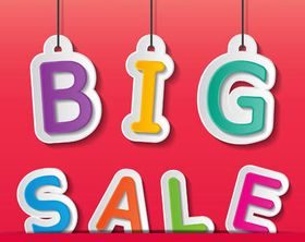 Sale Backgrounds 4 vectors