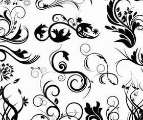 Floral Ornaments Elements 6 design vectors