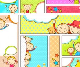 cartoon illustrator banner vector graphic