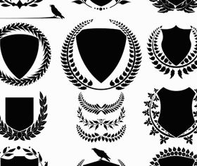 Heraldic Signs Templates 3 vector