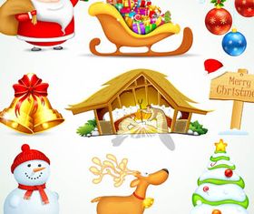 Christmas Shiny Mix 2 vector