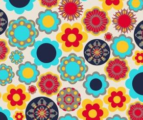 Floral Design Elements Background vector set