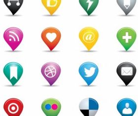 Social mediicons vector