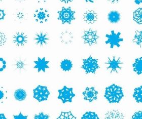 Free Snowflake Set vector