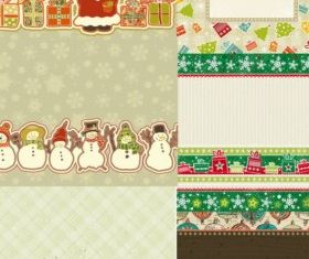 lovely christmas element vectors graphic