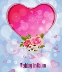 Wedding Invitation Background vector