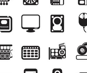 Computers Icons Mix vector