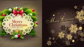 Merry Christmas Backgrounds 3 vector