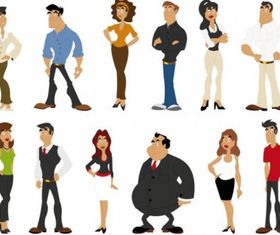 cute cartoon characters 03 vector