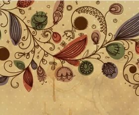 classic retro pattern background 02 Illustration vector