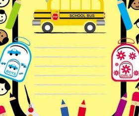 cartoon children drawings vector