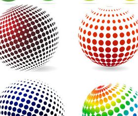 Spherical Shiny Logotypes art design vector