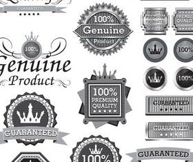 Silver Sale Labels Set design vectors
