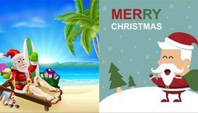Backgrounds with Santa creative vector