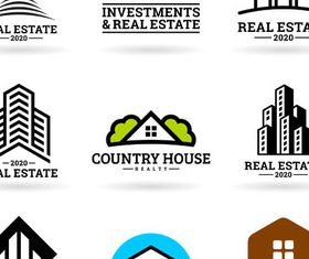 Real Estate Logotypes 13 set vector