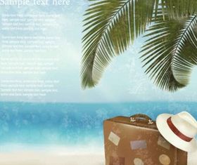 Beautiful beach background vector