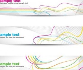 beautiful pattern banner 04 vectors graphics