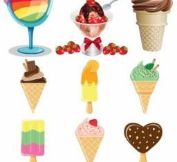 icecream color vector