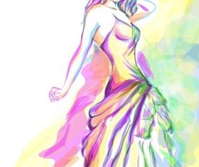 fashion beauty illustrator 03 vectors graphics