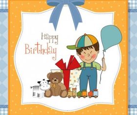 cute cartoon illustration 04 vector