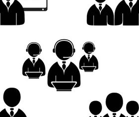 Businessman Icons Mix 3 vector