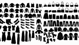 Clothing silhouettes vector