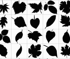 Leaf Silhouettes Free Graphic vector